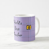 Mug Meilleur enseignant du monde (Devant droit)