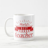 Mug Meilleur enseignant du monde (Gauche)