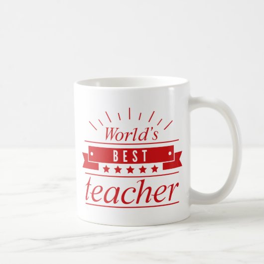 Mug Meilleur enseignant du monde (Droite)