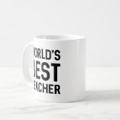 Mug Meilleur enseignant du monde (Devant gauche)