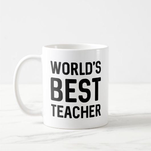 Mug Meilleur enseignant du monde (Gauche)