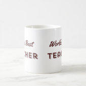 Mug Meilleur enseignant du monde (Centre)