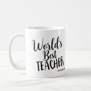 Mug MEILLEUR ENSEIGNANT DU MONDE Anniversaire Personna