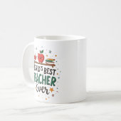 Mug Meilleur enseignant du monde - Conception personna (Devant gauche)