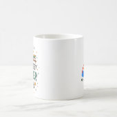 Mug Meilleur enseignant du monde - Conception personna (Centre)