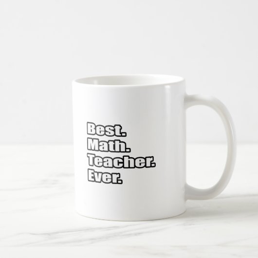 Mug Meilleur enseignant en mathématiques (Droite)