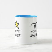 Mug Meilleur Enseignant en Maths du monde - Cadeau de  (Centre)