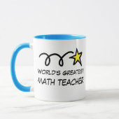 Mug Meilleur Enseignant en Maths du monde - Cadeau de  (Gauche)