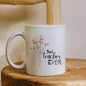 Mug Meilleur Enseignant Flower - Maître