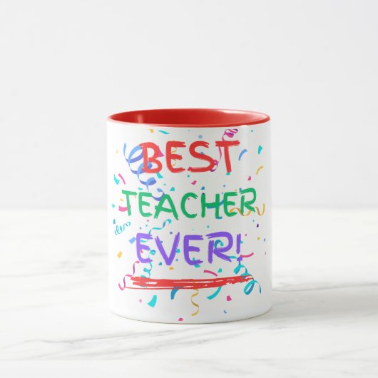 Mug Meilleur enseignant jamais (Centre)