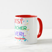Mug Meilleur enseignant jamais (Devant droit)