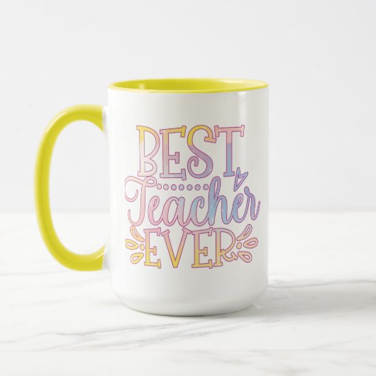 Mug Meilleur enseignant jamais (Gauche)
