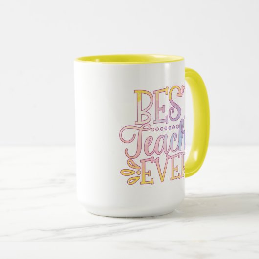 Mug Meilleur enseignant jamais (Devant droit)
