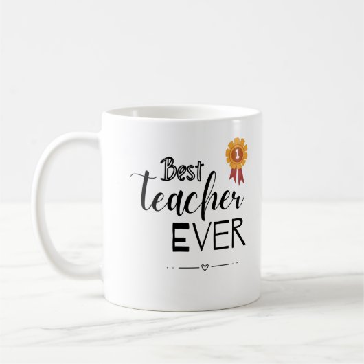Mug Meilleur enseignant jamais (Gauche)