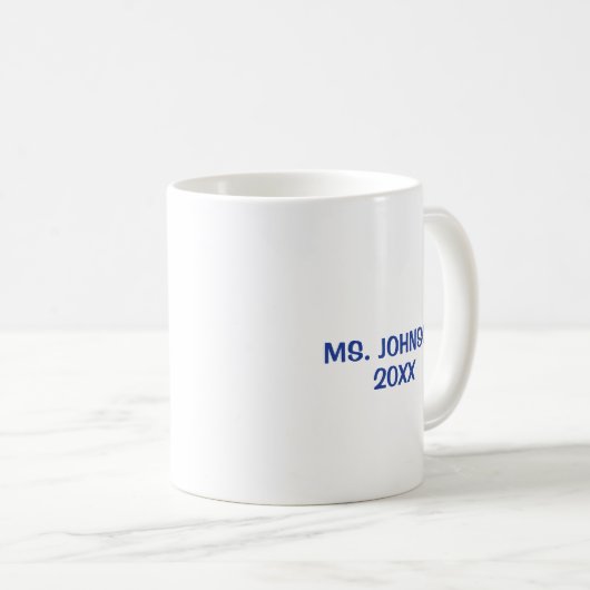 Mug Meilleur enseignant jamais Apple personnalisée (Devant droit)