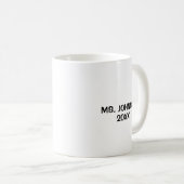 Mug Meilleur enseignant jamais Apple personnalisée (Devant droit)