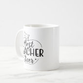 Mug Meilleur enseignant jamais Apple personnalisée (Devant gauche)