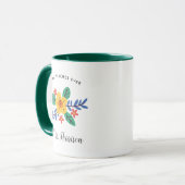 Mug Meilleur Enseignant Jamais Appréciation Florale Pe (Devant gauche)