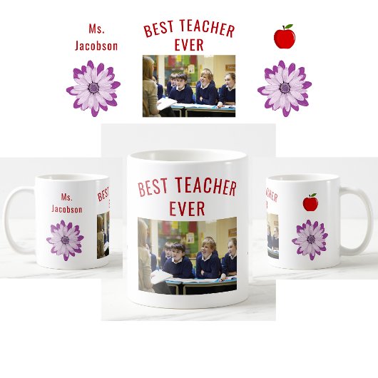 Mug Meilleur enseignant jamais enseignant Appréciation