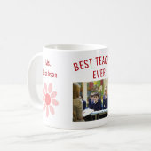 Mug Meilleur enseignant jamais enseignant Appréciation (Devant gauche)