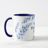 Mug MEILLEUR ENSEIGNANT JAMAIS jolie aquarelle florale (Gauche)