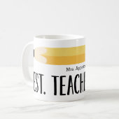Mug Meilleur enseignant jamais | Musique cadeau person (Devant gauche)