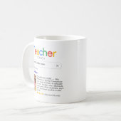 Mug Meilleur enseignant jamais Résultats de recherche  (Devant gauche)