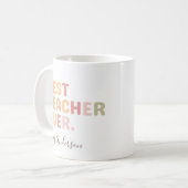 Mug Meilleur Enseignant Jour Enseignant Appréciation C (Devant gauche)