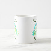 Mug Meilleur enseignant Nom personnalisé Cute Green Ra (Centre)