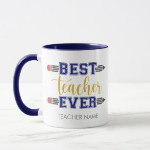Mug Meilleur enseignant personnalisé jamais - Cadeau C
