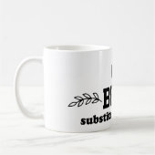 Mug Meilleur enseignant remplaçant (Gauche)