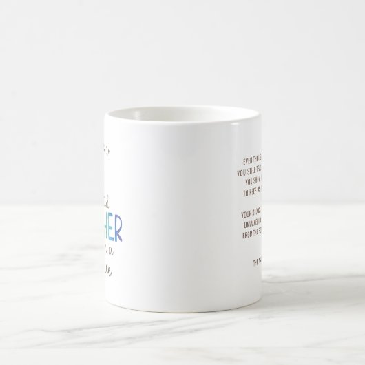 Mug Meilleur enseignant virtuel | Coff d'apprentissage (Centre)