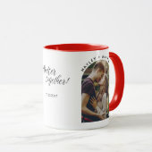 Mug Meilleur ensemble Saint-Valentin Couple Photo (Devant droit)