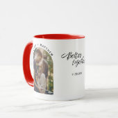 Mug Meilleur ensemble Saint-Valentin Couple Photo (Devant gauche)
