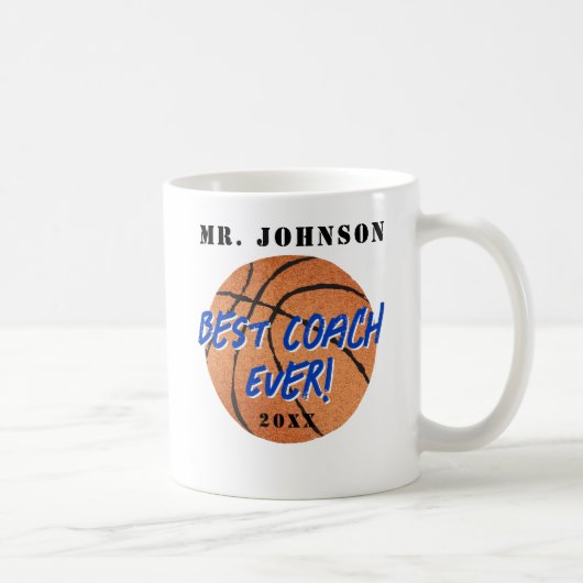 Mug Meilleur Entraîneur - Basket (Droite)