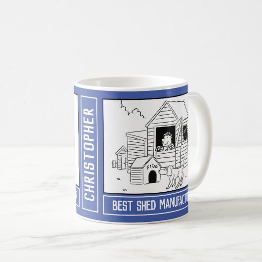 Mug Meilleur fabricant de bâtiments de jardin ou d'omb (Devant droit)