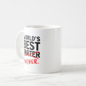 Mug Meilleur Farter du monde | Citation drôle Texte no (Devant gauche)