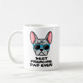 Mug Meilleur Frenchie Papa Fête des pères Blue Merle F (Gauche)