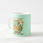 Mug Meilleur frère dans l'étang grenouille crapaud lil (Devant gauche)