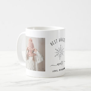 Mug Meilleur Frère Deux photos Silver Snowflake