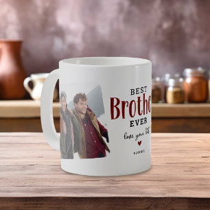 Mug Meilleur FRÈRE Ever 2 Photo Cadeau Mignon