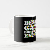 Mug Meilleur Frère gay Jamais Famille LGBTQ Pride Arc  (Devant gauche)