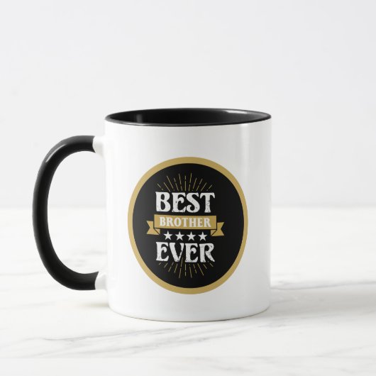 Mug Meilleur Frère jamais ajouter un monogramme (Gauche)