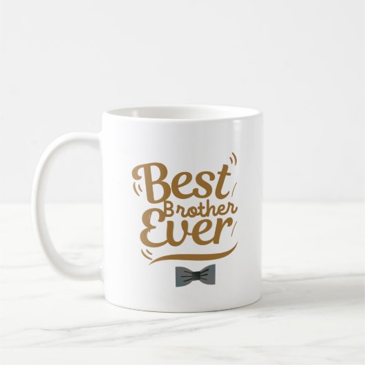 Mug Meilleur Frère Jamais Tasse, Cadeau pour frères (Gauche)