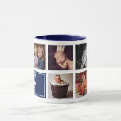 Mug Meilleur Funcle jamais Navy Blue Photo Oncle (Centre)