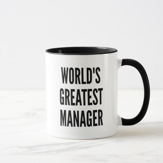 Mug Meilleur gestionnaire du monde (Droite)