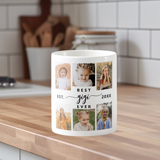 Mug Meilleur GiGi Ever - Collage photo pour petits enf