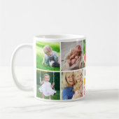 Mug Meilleur grand-mère grand-enfants 9 photo Collage (Gauche)