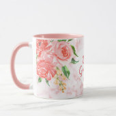Mug Meilleur grand-mère jamais aquarelle Floral Marbre (Gauche)