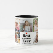 Mug Meilleur Grand-Mère Jamais Coeur 5 Photo Collage (Centre)